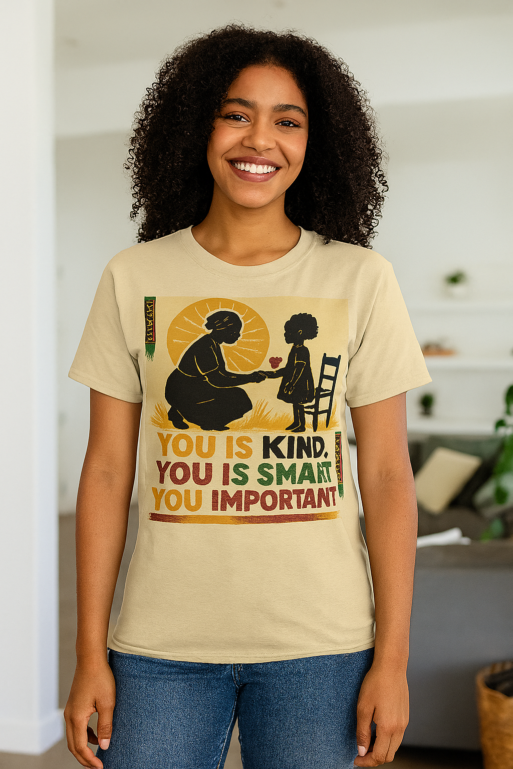 “You Is Kind” Empowerment Tee – Afrocentric Heritage Edition