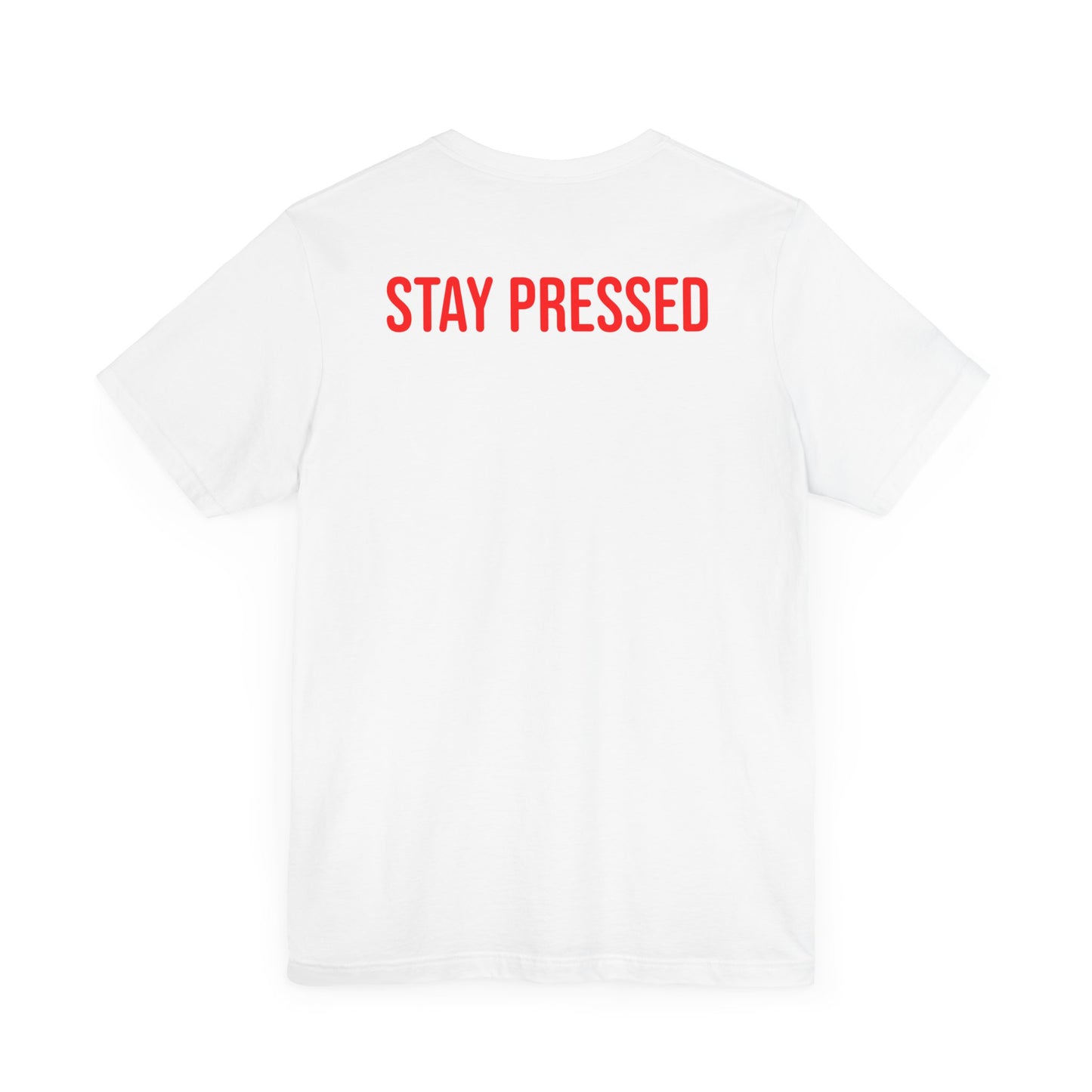 Stay Pressed Unisex Jersey Tee - Official Logo Shirt